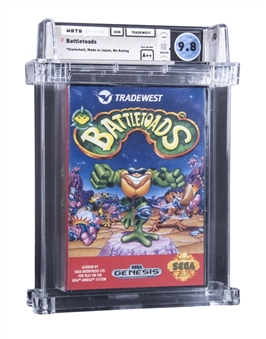 1992 SEGA Genesis (USA) "Battletoads" Sealed Video Game - WATA 9.8/A++